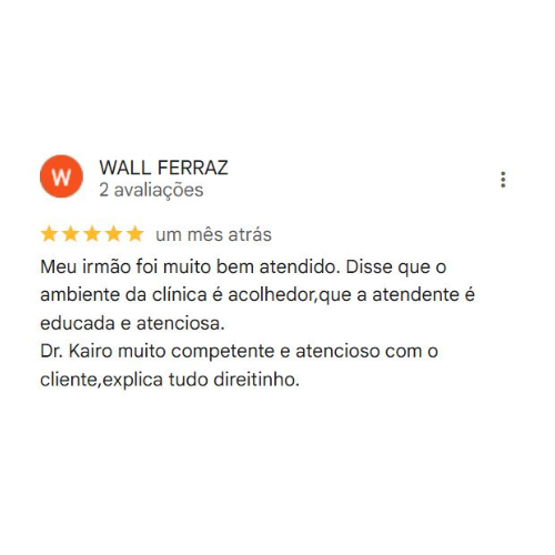 Depoimento Google Dr Kairo